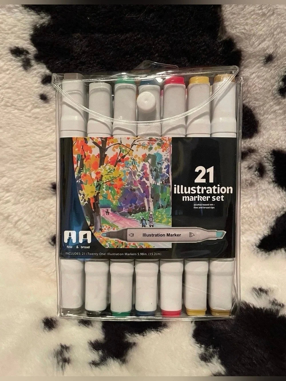 21 Count Dual Tip Illustration Marker Set NWT